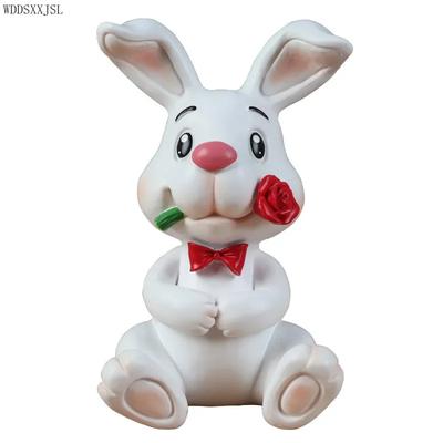 Kreativer Cartoon-Hase Brillenständer Harz-Handwerk Multifunktionaler Stifthalter Schreibtisch-Brillenhalter Geschäftlicher Brillen-Ausstellungsständer
