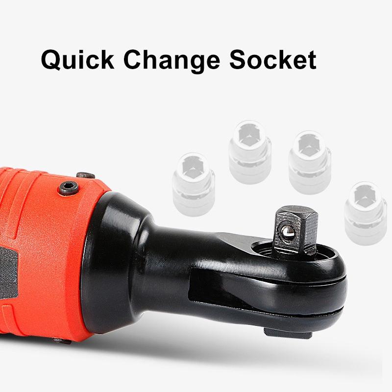 12/26V Cordless Electric Ratchet Wrench Tool Set Kit Rechargeable Lithium-Ion Battery Scaffolding Impact Wrench Tool