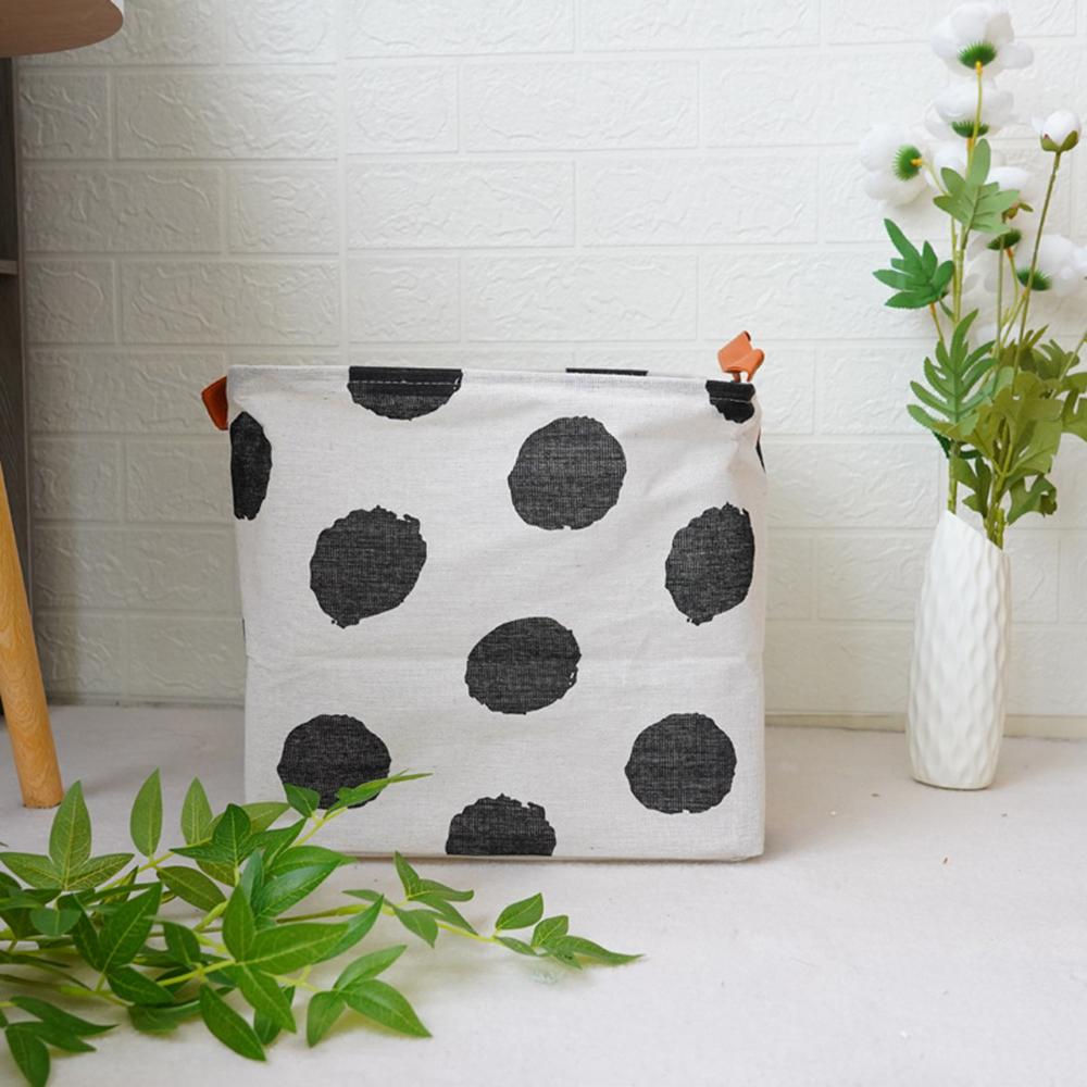 Lingerie & Bra Organizer Box, Black White Linen Fabric Drawer Divider Inserts for Underwear, Socks, Closet Storage - Save Space