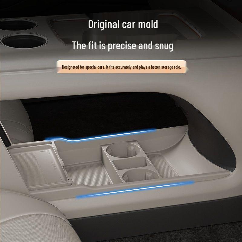 Compatible with 25 Li Auto i8 Models: Silicone Center Console Storage Organizer & Lower Box.