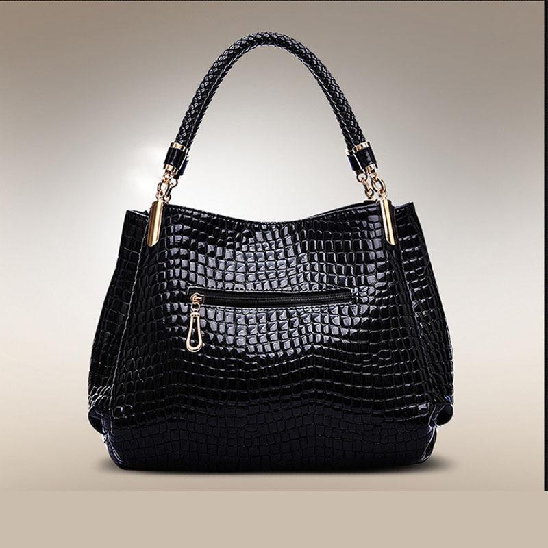 European and American style mature temperament handbag bag female crocodile pattern stone pattern underarm bag female bag