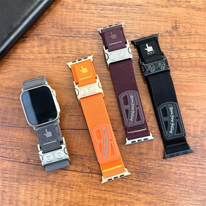 Quick-drying Nylon Magnetic Strap for Apple Iwatch Series 11 10 9 8 7 6 5 4 3 2 SE Ultra 38 40 41 42 44 45 46 49 Mm Sports Bands