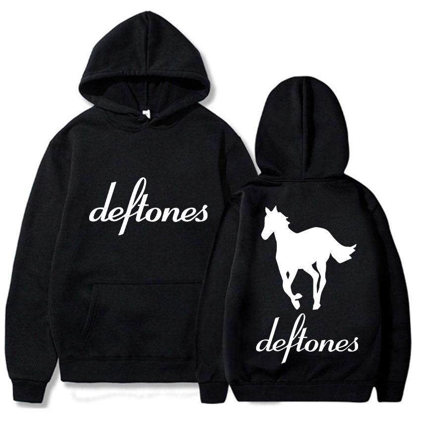 

Deftones Graphic Printing Hoodie Long-sleeved Fleece Hooded Sweatshirts With Pocket Hip Hop Clothes Moletom Casual Pullovers 3XL