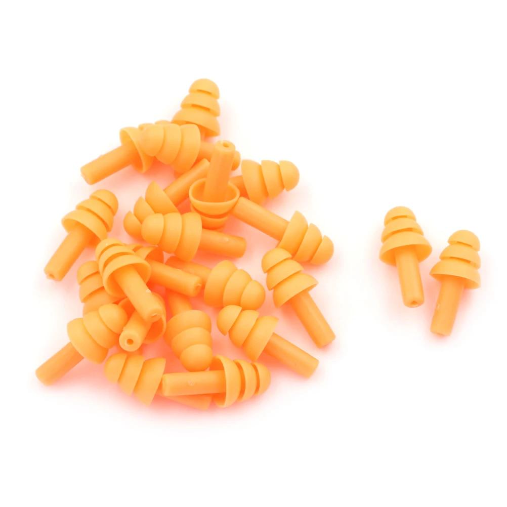 20PCs Ear Plugs Sound Insulation Waterproof Silicone Ear Protection Earplugs Anti-noise Sleeping Plug for Travel Noise Reduction