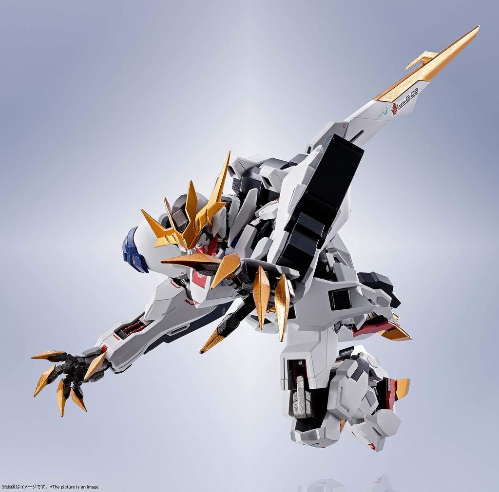 TAMASHII NATIONS KOVOVÝ ROBOT Spirits Mobile Suit Gundam Orphans Gundam Barbatos Lupus Rex 150mm malovaná pohyblivá figurka Iron-Blooded [BOČNÍ RUBRIKA] cca.