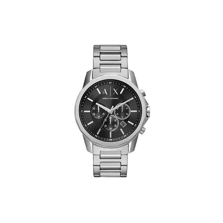 

ARMANI EXCHANGEAE Wrist Watch Quartz Movement Stainless Steel Strap 44mm Black Dial Men s Watches 30m Water Resistant AX1720