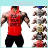 Hot Men Gym Clothing Bodybuilding Stringer Hoodie Tank Top With Premium Quality Material For Muscle Definition