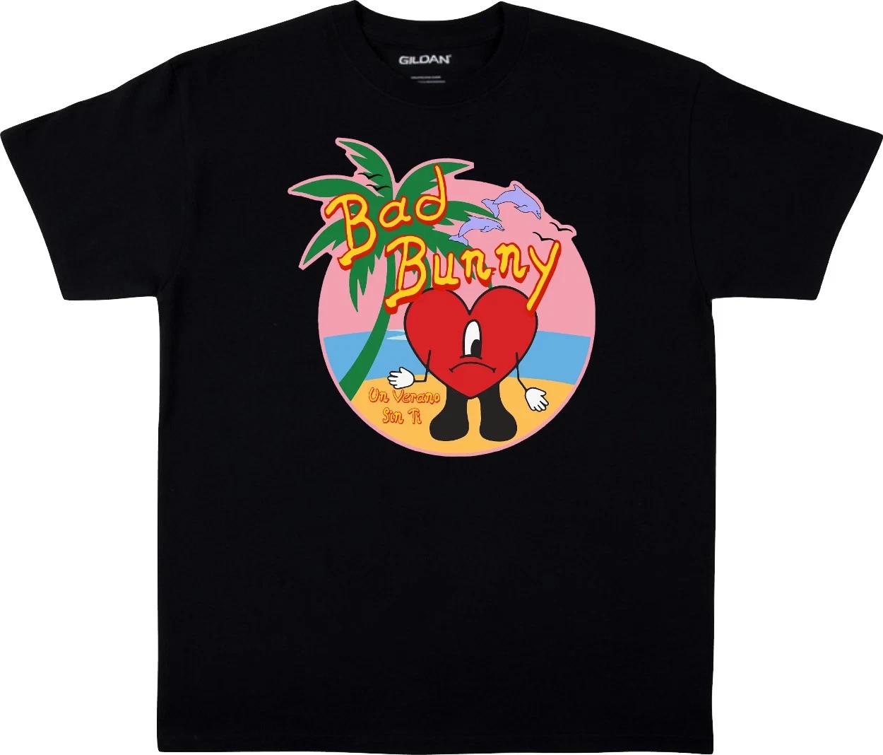 Bad Bunny T-Shirt El Conejo Malo Un Verano Sin ti New Tee S
