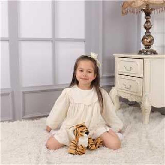 Apricot Lamb Tiger Plush Soft and Fluffy Suitable for Boys and Girls Toy, Cute, Tiger, 20cm,