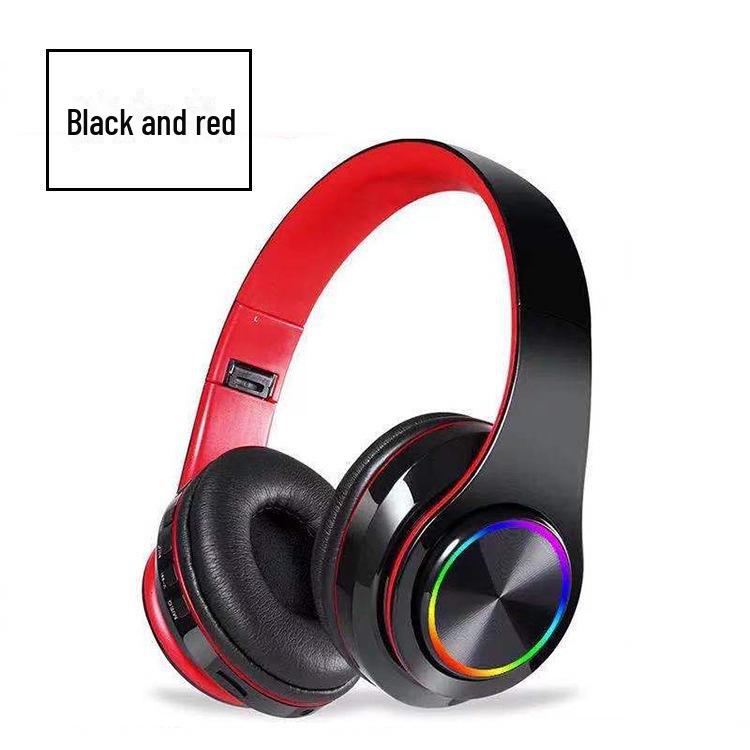 B39 Luminous Bluetooth Headset: Head-Mounted, Wireless, Foldable, Colorful Breathing Light, Heavy Bass Audio
