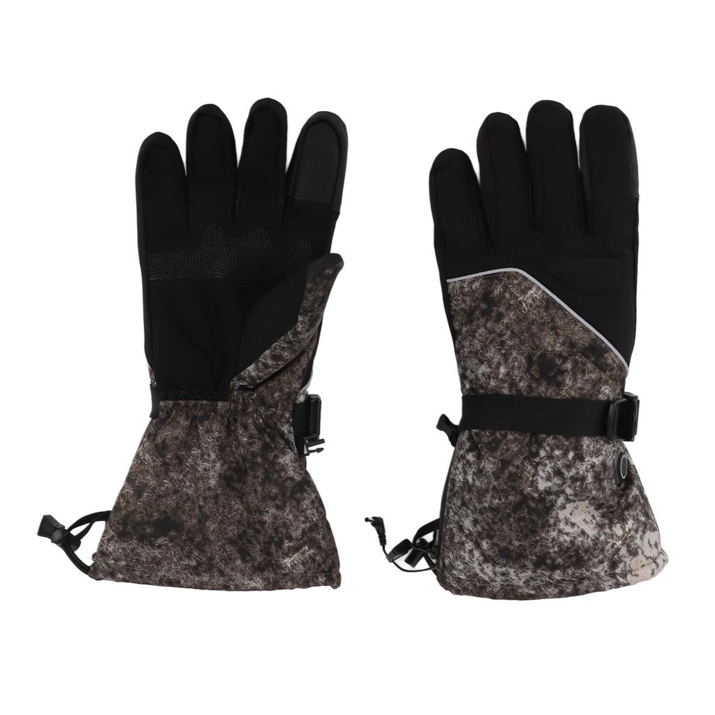 1Pair Heated Gloves DC Connection Battery Powered Touchscreen 3 Adjustable Temperature Electric