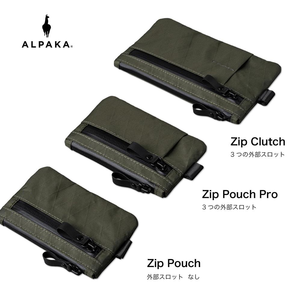 ALPAKA Zip Pouch Pro RFID Compact Wallet with External Coin Card YKK Gift Anti-Skimming, Minimalist, Slim, Men's Slots, Purse, Slots, Water-Repellent,