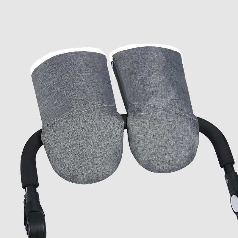 Windproof Waterproof Fleece-Lined Electric Bike Handlebar Covers for Winter Cycling 31x21CM