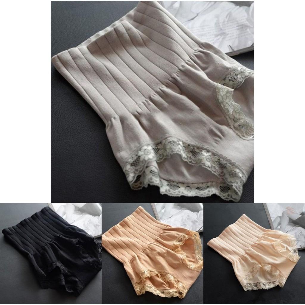 Women's High Waist Abdomen Lace Slimming Shaping Underwear Shorts For Comfort