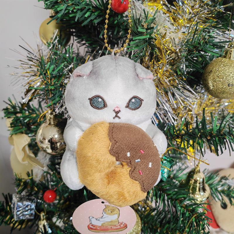 Shark Cat Fried Shrimp Plush Keychain