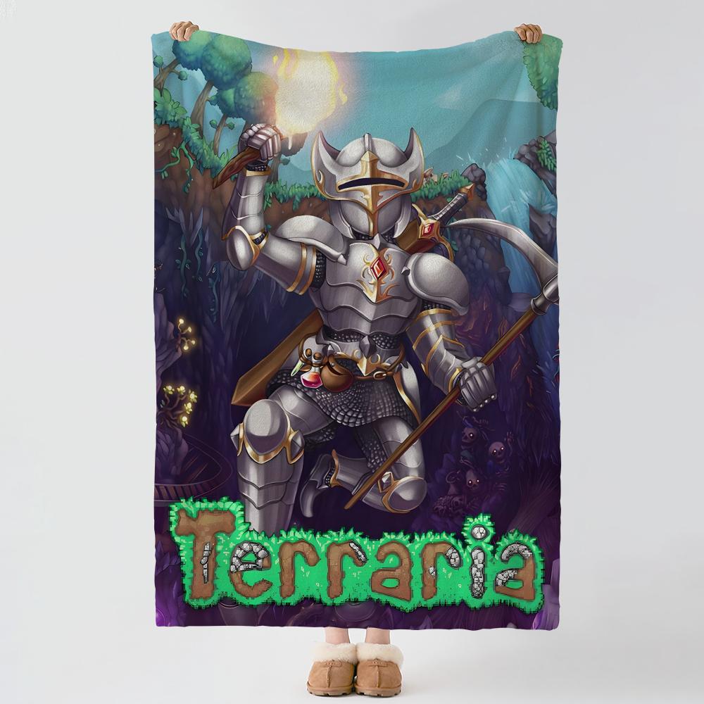 Game T-Terraria-a Throw Thick Comfort Flannel Quilt, Multi-scene Use Indoor Outdoor Daily Nap