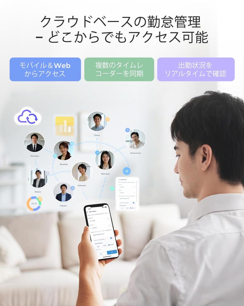 NGTeco Cloud-Based Time Recorder | Card Authentication, Password Authentication, Fingerprint Authentication, Facial Recognition | 2.4GHz Wi-Fi Compati