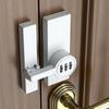 Zinc Alloy Password Door Bolt Lock Luminous Latch 3-Digit Password Anti-theft Security Door Latch Buckle Cabinet Closet Lock