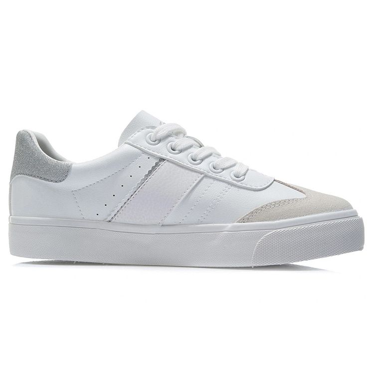 Li-Ning Vulc Lite Low-Top Skate Shoes Men Sneakers White AGCR339-1