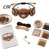 Jewelry Making Kit DIY Beaded Bracelet Kit, with Colorful Beading Set Beads And Animal Charms, Handmade Craft for Adults Tools
