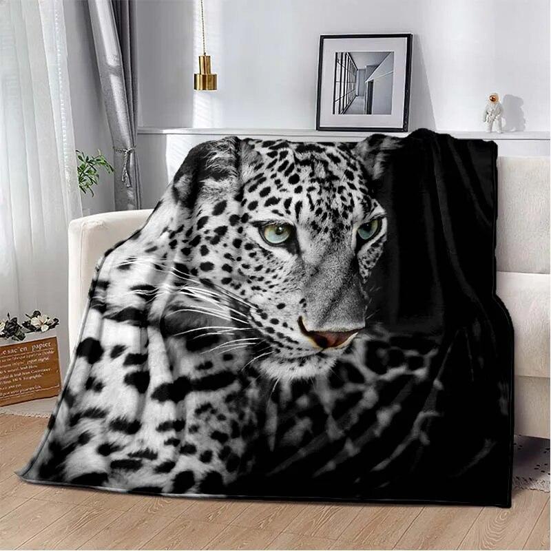 3d Tier Gepard Leopard Cartoon Blanket for Bed Picnic Blanket Sofa Thin Blanket Air Conditioning Blanket Customized Blankets
