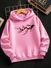 Neuer Herbst/Winter Tokyo Kirschblüten-Stil Modischer Lässiger Jungen-Hoodie mit Sportlichem Print Outdoor Sportbekleidung