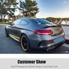 For Mercedes W206 C260 C300 AMG Coupe Gloss Black Rear Bumper Canards F Vents