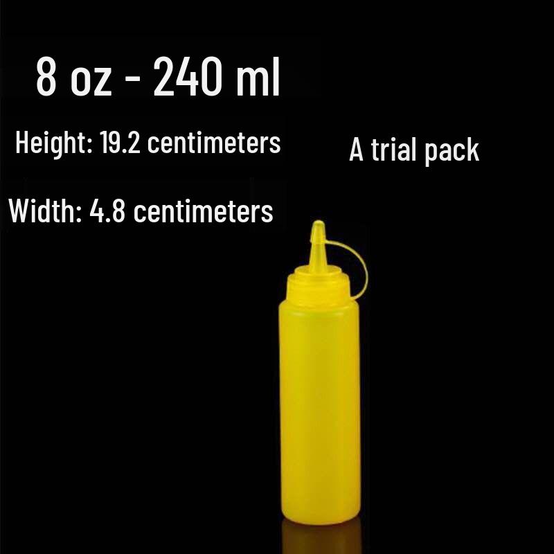

Plastic Squeeze Bottle for Condiments and Sauces Food Grade, 240ml/8A