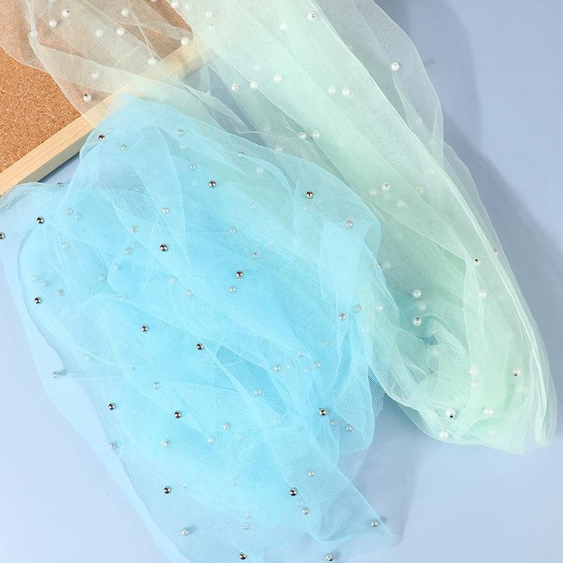 Nail Photos Shooting Props Gauze With Pearl Photography Background Tulle Items Fotografia Backdrops Decoration Materials