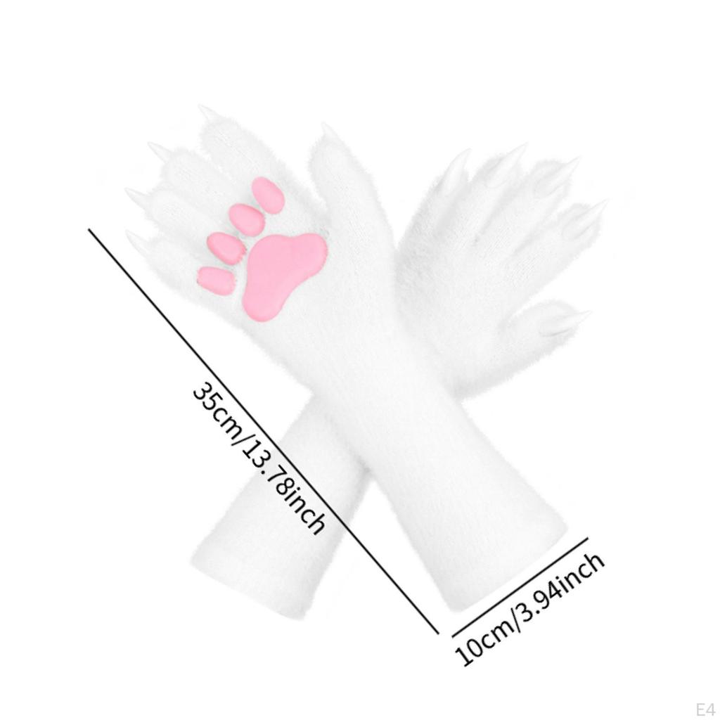 Katzenkrallen Handschuhe Bären Wolf Pfoten Fäustlinge für Party Bühnenauftritt