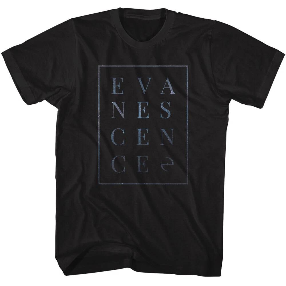 Evanescence Block Name Logo Men s T Shirt Rock Band Merch 4XL