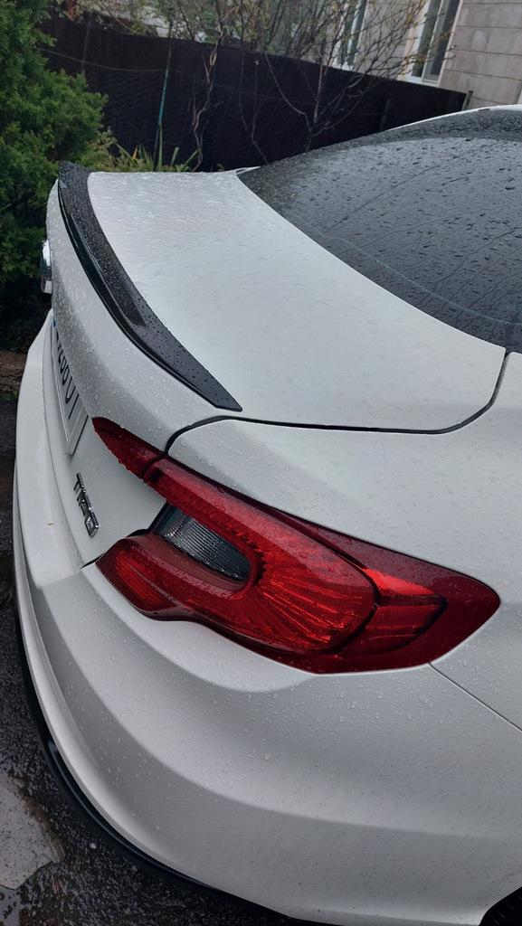 Spoiler (Sunplex, Black) (119.1cm*5.5cm) for Fiat Tipo 2016-