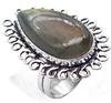 Labradorite Natural Gemstone Antique Silver Plated Ring US Size-7 A 334