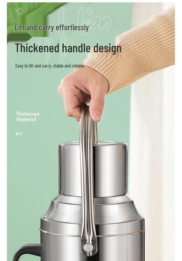 Stainless Steel Insulated Thermos | Large Capacity Hot Water Bottle & Warmer