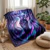 Hand Holding Cosmic Gamepad Theme Blanket Lightweight Warm Flannel Blanket Decorative Throw Blanket for Home Decoration