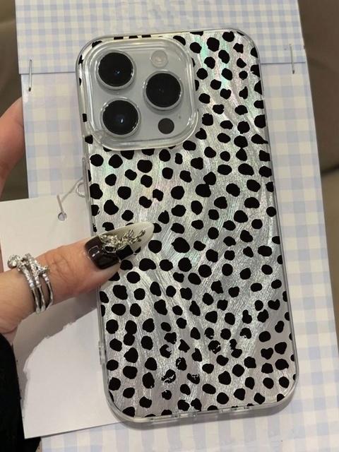 

Чехол для телефона с леопардовым принтом в горошек для iPhone 16 15 14 13 12 11 Pro 16E 7 8 Plus X XS Max XR Противоударный чехол For iPhone 16E