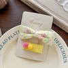 Autumn and Winter Lace Embroidery Bow Children's Hairpin Cute Girl Hair Ring Head Rope Girl Headdress Hair Accessories