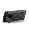 For Samsung Galaxy A23 4G Case Leather+TPU Phone Cover Built-in Magnetic Holder Metal Sheet