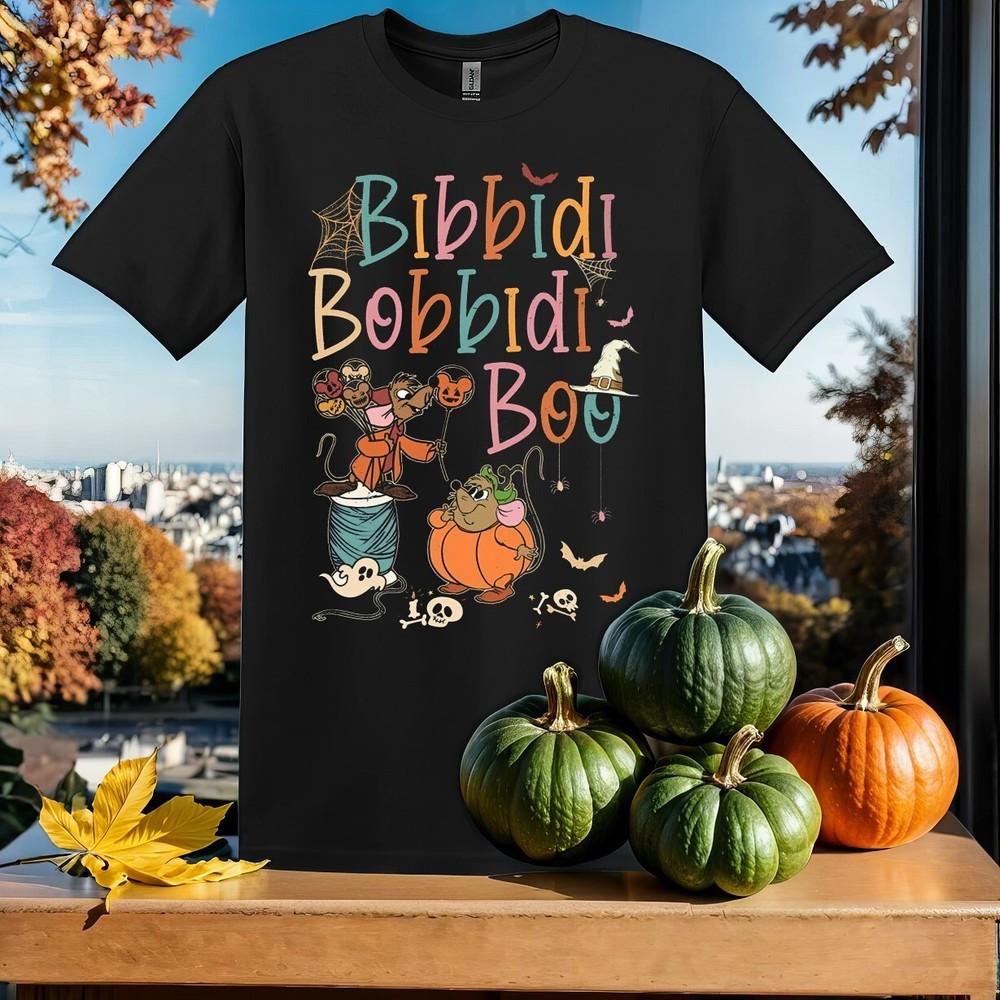 

Bibbidi Bobbidi Boo Jaq And Gus T-shirt T shirt Men Women Unisex Tshirt SY28 XL
