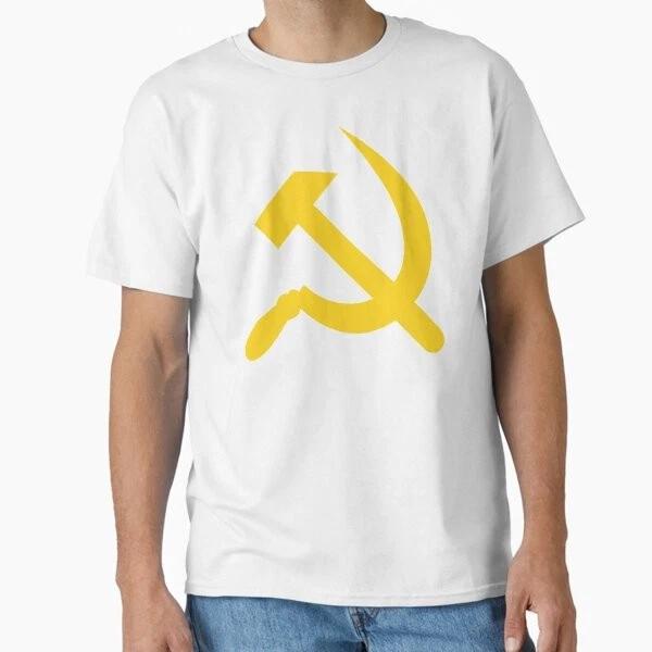 Hammer And Sickle Classic Tshirt Made In Usaaus Tshirt S2xl S