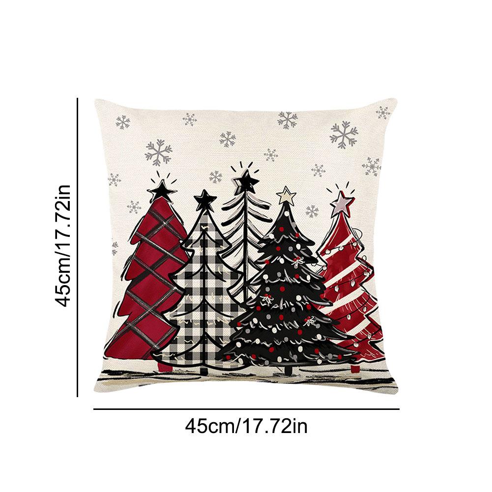 45 см Рождественская Подушка Чехол Наволочка 2024 Рождественские Украшения для Дома Диван Орнамент Рождественский Новый Год Рождественский Декор 6367₽