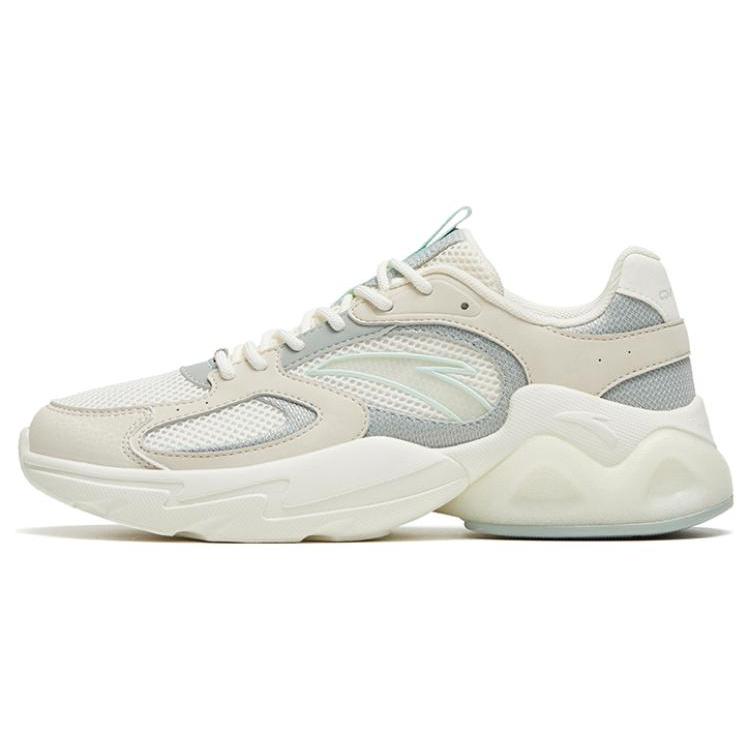 

Anta Life Collection Cushioning Slip Resistant Low top Sports Casual Shoes Women s White Green Gray 122328892-4 39