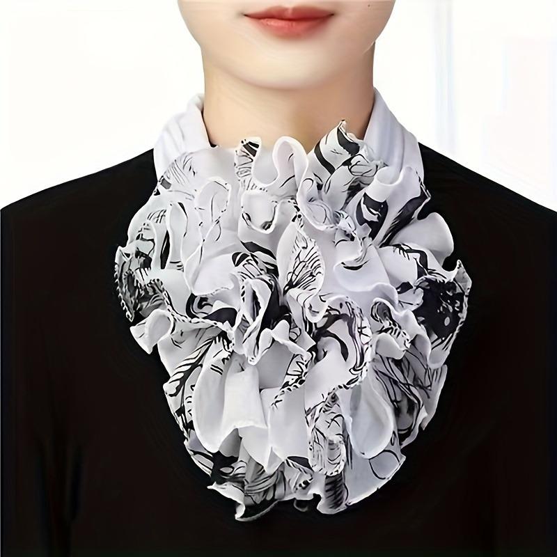 Fashion Multi-color Collar Leggings Elegant Chiffon Fake Collar Scarf Casual Decorative Collar Cover