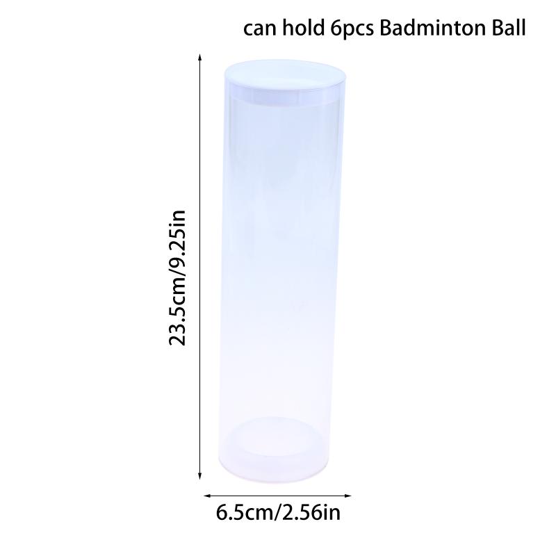 Acrylic Badminton Shuttlecock Storage Holder Transparent Tube Organizer Lightweight Design for School Teams