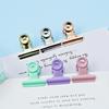 Premium Colorful Round-Head Metal Paper Clips Box