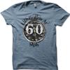 BIRTHDAY Biker Life Begins At 60 MPH Motorcycle Sixties T-shirt 7017