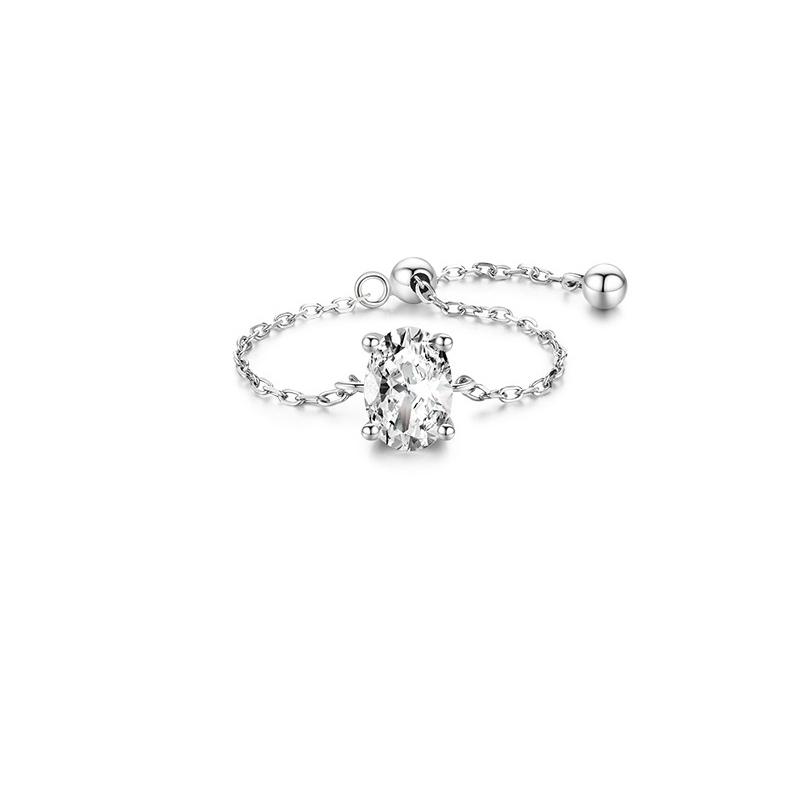 

10 стилей Кольца Кольцо из серебра 925 пробы с цирконом Регулируемая цепочка Кольца из стерлингового серебра 925 пробы adjustable size