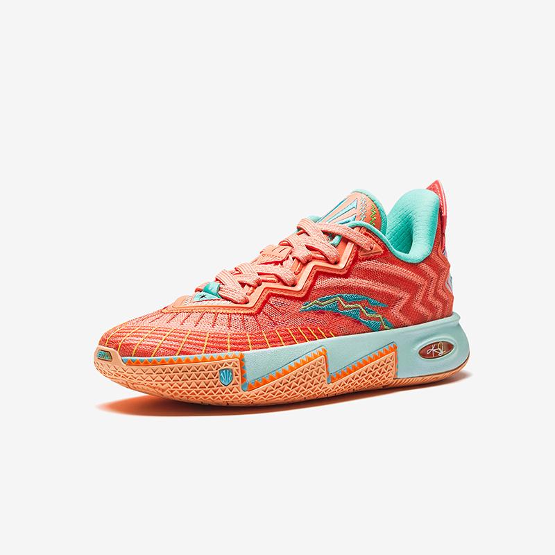 Anta Kids KAI 2 Kyrie 2 Professional Basketball Shoes Kids Basketball Shoes Orange Purple 312531111C-6