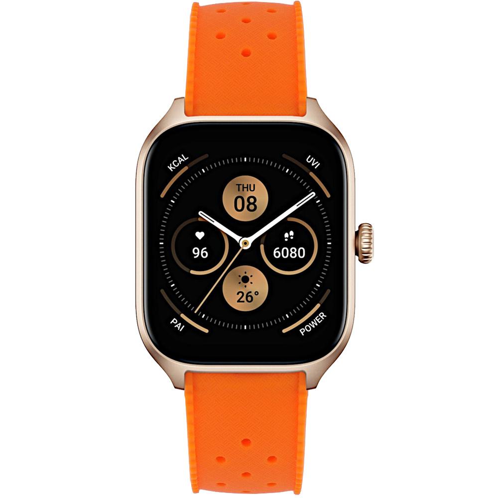 ERBORD Universal Silicone Strap 20mm, Tropic, Orange / Silver Buckle