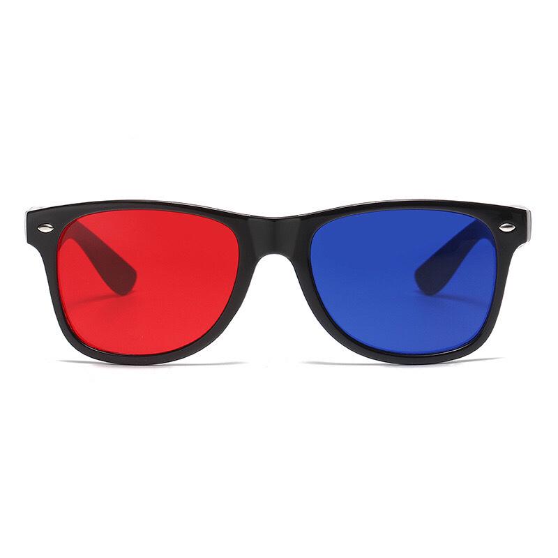 Clip-on Red-Blue 3D Lenses for Large Frames